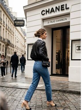 CHANEL Authentic Vintage Identification Denim Size 4/6 (closer to 4)